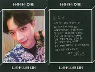 【中古】コレクションカード(男性)/CD「1÷X=1(UNDIVIDED)【No.1 Ver.】」特典トレカ Wanna One/ライ・グァンリン(Lai Kuan Lin)/裏面黒・印刷メッセージ入り/CD「1÷X=1(UNDIVIDED)【No.1 Ver.】」特典トレカ