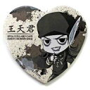 【中古】バッジ・ピンズ(キャラクター) 王天君 「セガコラボカフェ 覇穹 封神演義 ハート缶バッジ vol.2」