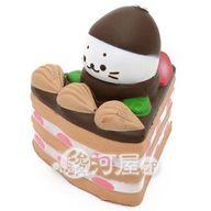 【新品】スクイーズ(食品系/おもちゃ) しろたん 柔らかチョコケーキ マザーガーデン