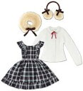 【中古】ドールアクセサリー AZO2用 クラシカルチェックジャンスカセット(ネイビーチェック)