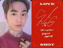 【中古】コレクションカード(男性)/CD「Repackage Album Love Shot」(LOVE Ver.)封入特典フォトカード EXO/スホ(SUHO)/裏面赤 印刷サイン入り/CD「Repackage Album Love Shot」(LOVE Ver.)封入特典フォトカード