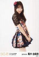 【中古】生写真(AKB48・SKE48)/アイドル/SKE48 高木由麻奈/膝上/SKE48 2019年4月度 ランダム生写真2 チームKIIver.