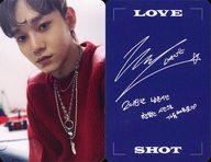 【中古】コレクションカード(男性)/CD「Repackage Album Love Shot」(SHOT Ver.)封入特典フォトカード EXO/チェン(CHEN)/裏面青 印刷サイン入り/CD「Repackage Album Love Shot」(SHOT Ver.)封入特典フォトカード