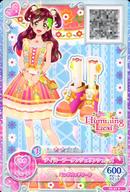 アイカツDCD/P/シューズ/キュート/Humming Leaf/アイカツフレンズ!データカードダスグミ 〜New Stage2〜 FC-51：ティローラータンジェリンシューズ/春風わかば