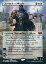 【中古】マジックザギャザリング/英語版FOIL/神話R/War of the Spark Mythic Edition/白 神話R ：【FOIL】Gideon Blackblade/黒き剣のギデオン