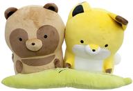 【中古】クッション 抱き枕 本体 タヌキ＆キツネ PCクッション 「タヌキとキツネ」 プレミアムバンダイ限定