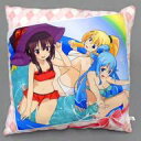 【中古】クッション・抱き枕・本体 プールなめぐみん達 クッション 「一番くじ この素晴らしい世界に祝福を!紅伝説~スイートハッピーライフ~」 B賞