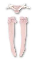 【新品】ドールアクセサリー 1/12 ピコニーモ用 リボンシースルーぱんつ＆くつしたセット(ピンク)