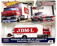 【中古】ミニカー 1/64 NISSAN SKYLINE HT 2000GT-X SAKURA SPRINTER 「Hot Wheels TEAM TRANSPORT」 FYT04