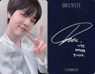 【中古】コレクションカード(男性)/CD｢SOULMATE｣(MATE Ver.)封入特典フォトカード H＆D/ナム・ドヒョン(Nam Dohyon)/衣装銀・裏面印刷サイン入り・文字グレー/CD「SOULMATE」(MATE Ver.)封入特典フォトカード