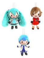 【中古】雑貨 全3種セット ふわふわキーチェーンマスコット”初音ミク＆KAITO＆MEIKO” 「VOCALOID」【タイムセール】