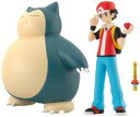 【中古】食玩 トレーディングフィギュア ポケモンスケールワールド カントー地方 レッド&カビゴン&ポケモンの笛 プレミアムバンダイ限定