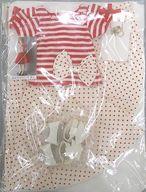 【中古】ドールアクセサリー SD/DD用 水玉スカートセット(オフ白×赤)