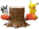 【中古】食玩 トレーディングフィギュア 1.ピカチュウ&エモンガ 「あつめて!かさねて!ポケモンの森5 あかねさす昼下がり」