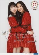 【中古】生写真(ハロプロ) アンジュルム/和田彩花・伊勢鈴蘭/印刷サイン・メッセージ入り/「アンジュルム コンサートツアー 2019春 〜輪廻転生〜」和田彩花メッセージ入り2L判生写真