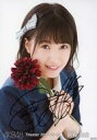 【中古】生写真(AKB48 SKE48)/アイドル/AKB48 ☆朝長美桜/直筆サイン入り レア 共通カット(帯無し) 共通ポーズ 手に向日葵/AKB48 劇場トレーディング生写真セット2017.September2 「2017.09」