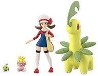 【中古】食玩 トレーディングフィギュア ポケモンスケールワールド ジョウト地方 コトネ＆ベイリーフ＆ネイティ＆ムチュール プレミアムバンダイ＆ポケモンセンター限定