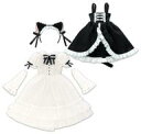 【中古】ドールアクセサリー 45cm 1/3用 ねこみみゴシックジャンスカset(ブラック×ホワイト)
