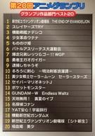 【中古】アニメ系トレカ/ノーマル/チェックリストカード/アニメージュ 20周年記念 メモリアルコレクション LIST 06[ノーマル]：第20回アニメグランプリ グランプリ作品部門ベスト20