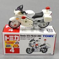 【中古】ミニカー 1/32 ホンダVFR800 白バイ(ホワイト/赤箱/中国製/箱TOMY青文字) 「トミカ No.4」