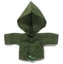 【中古】ドールアクセサリー 11cm用 フード付きシンプルコート(緑)