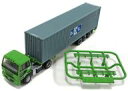 【中古】鉄道模型 1/150 国際コンテナ輸送 日産ディーゼルビッグサム後期型+商船三井40ft背高コンテナ(ライトグリーン) 「ザ・トレーラーコレクション 第3弾」