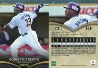 スポーツ/2021 日本プロ野球外国人OB選手会 オフィシャルベースボールカードセット 36：ルーズベルト・ブラウン