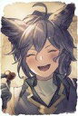 【中古】紙製品 モルドレッド メッセージ入りイラストカード 「GRANBLUE FANTASY-グランブルーファンタジー-」 2021年バレンタイン・ホワイトデーキャンペーン