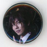 【中古】バッジ・ピンズ 岡田亮輔(ソーマ・アスマン・カダール) 缶バッジ(背景:黒) 「ミュージカル『黒執事』〜寄宿学校の秘密〜」