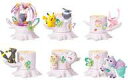 【中古】食玩 トレーディングフィギュア 全6種セット 「あつめて!かさねて!ポケモンの森6 しんぴ輝く場所」