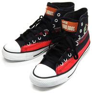【中古】衣類 マリオ&クッパ(ゲームステージ/クッパ城) スニーカー コンバース オールスター ブラック 26cm 「Converse×スーパーマリオブラザーズ 第2弾」