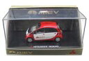 【中古】ミニカー 1/43 MITSUBISHI i-MiEV(レッド×ホワイト) 非売品