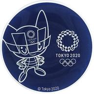 【中古】皿 茶碗 ミライトワ/ネイビー ガラス皿 「一番くじ 東京2020 オリンピックエンブレム」 C賞