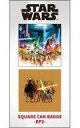 【中古】バッジ・ピンズ(男性) EP2 サーガ スクエア缶バッジ(2個セット) 「スター・ウォーズ」