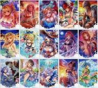 [중고] 엽서 전 15 종 세트 한정 클리어 엽서 [흰 고양이 프로젝트 여름 색 여름 복권 ~ splash! ~] 5 회 구입 특전