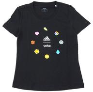 【中古】衣類 カントーバッジ Tシャツ ブラック レディースMサイズ 「ポケットモンスター×adidas」