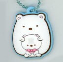 【中古】食玩 キーホルダー 6.しろくま×ぬいぐるみ 「すみっコぐらし ぷっくりラバマスグミ」