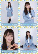 【中古】生写真(乃木坂46)/アイドル/日向坂46 ◇潮紗理菜/日向坂46 ランダム生写真【アザトカワイイ青セーラー服衣装】 4種コンプリートセット