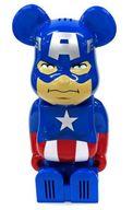 【中古】トレーディングフィギュア キャプテン・アメリカ 「cleverin BE＠RBRICK MARVEL」