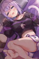 【中古】ポストカード 猫又おかゆ ksk先生描き下ろしイラストポストカード 「バーチャルYouTuber ホロライブ 猫又おかゆ 60万人記念 グッズ全部セット」 購入特典