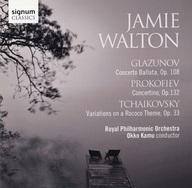 【中古】輸入クラシックCD JAMIE WALTON(CELLO)・OKKO KAMU(conductor) / GLAZUNOV：Concerto Ballata. Op. 108/PROKOFIEV：Concertino Op. 132/TCHAIKOVSKY：Variations on a Rococo Theme Op. 33[輸入盤]