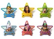 【中古】バッジ・ピンズ 全6種セット 「ジョジョの奇妙な冒険 第六部 ストーンオーシャン 星型ラメアクリルバッジ」