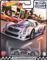 【中古】ミニカー 1/64 1997 MERCEDES-BENZ CLK-GTR Mobil 1 1(シルバー×ブラック×ブルー) 「Hot Wheels BOULEVARD」 GTT27