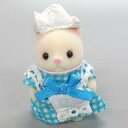 【中古】おもちゃ 赤ちゃんウエイトレス(シルクネコの赤ちゃん/水色) 「シルバニアファミリー」 シルバニア森のキッチン限定(3)