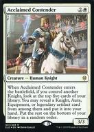 【中古】マジックザギャザリング/英語版FOIL/R/エルドレインの王権/白 [R] ： 【FOIL】Acclaimed Contender/評判高い挑戦者