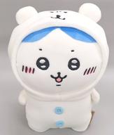 ぬいぐるみ ナガノのくま(ハチワレ) ちいかわにかぶられたぬいぐるみS 「ちいかわ
