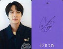 【中古】コレクションカード(男性)/｢Dicon PHOTOCARD101 BTS｣フォトカード 防弾少年団/JIN(ジン)/裏面紫 印刷サイン入り/「Dicon PHOTOCARD101 BTS」フォトカード