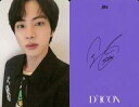 【中古】コレクションカード(男性)/｢Dicon PHOTOCARD101 BTS｣フォトカード 防弾少年団/JIN(ジン)/裏面紫 印刷サイン入り/「Dicon PHOTOCARD101 BTS」フォトカード