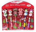 【中古】ペン 集合(クリスマス) ボールペンセット(6本セット) 「東京ディズニーリゾート30周年 ザ・ハピネス・イヤー」 東京ディズニーリゾート限定