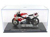 【中古】ミニカー [単品] 1/24 YAMAHA YZF-R7 #41 NORIYUKI HAGA 2000(ホワイト×レッド×ブラック) 「隔週刊チャンピオン・バイク・コレクション No.18」 同梱品